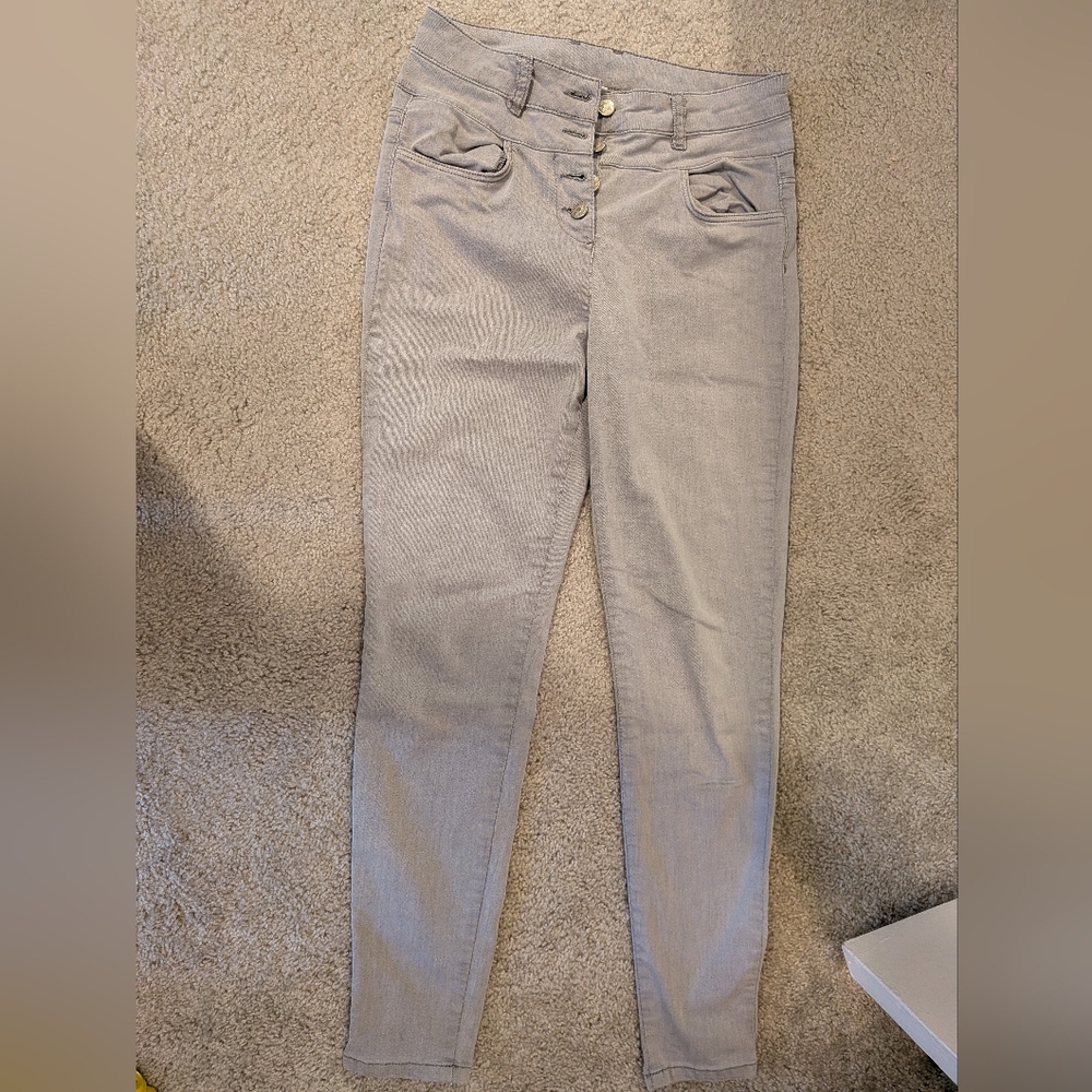 Lascana gray button up pants